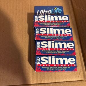 Lot of 4 Ultralife red slime remover for aquarium tanks